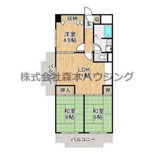 西尾ハイツ【 305号室】の間取り