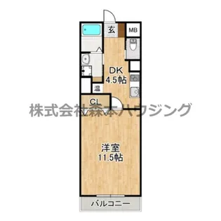 フェリーチェ古川橋【 308号室】の間取り
