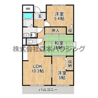 ルミネノヴァ菊田【 201号室】の間取り