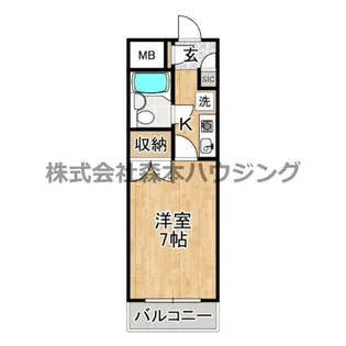 大東御殿山ビル【 404号室】の間取り