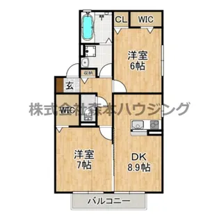 D-room美田【 201号室】の間取り
