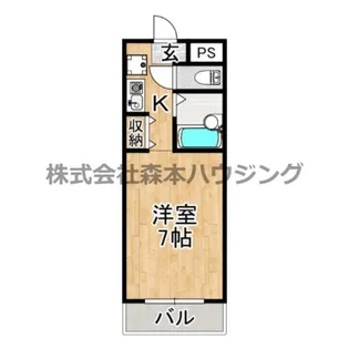 SKY DAY【 103号室】の間取り