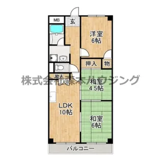 3LDKの間取り画像