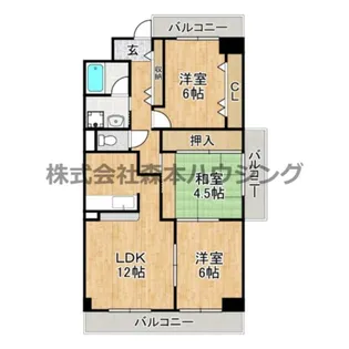 ロイヤルクレスト【 305号室】の間取り