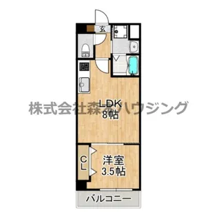 サンフレンドコア【 404号室】の間取り