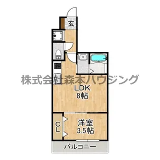 サンフレンドコア【 302号室】の間取り