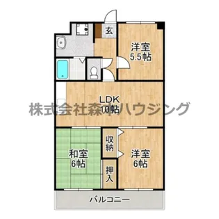 3LDKの間取り画像