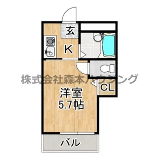 高柳栄ハイツ【 202号室】の間取り