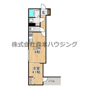 アート萱島East A【 103号室】の間取り
