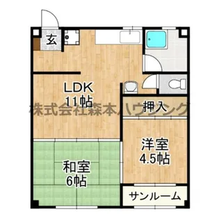 GMビル第三【 605号室】の間取り