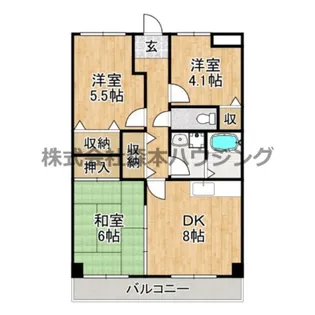 フリーディオ山之上【 103号室】の間取り