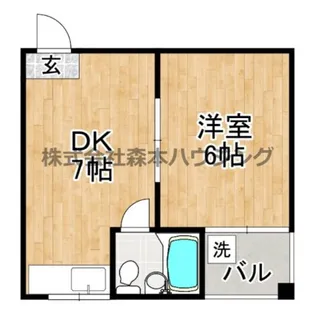 フリーディオ中木田【 101号室】の間取り