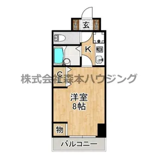 1Kの間取り画像