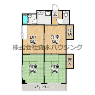 ローズハイツ【 306号室】の間取り