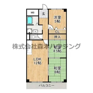 コスモスハイツ【 204号室】の間取り