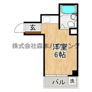 1Rの間取り画像