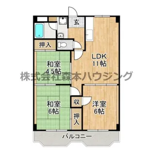 サンファーストウエダ【 103号室】の間取り
