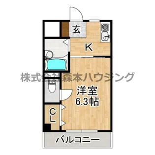 グランドハイツ3番館【 206号室】の間取り