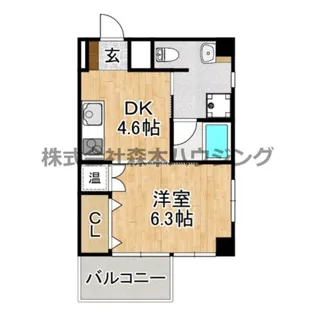 セイナ古川橋【 406号室】の間取り