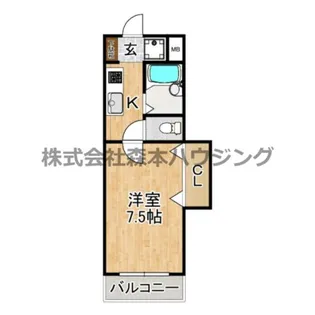 清水マンションIII【 202号室】の間取り