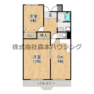 ピュアネスDoi【 3-I号室】の間取り