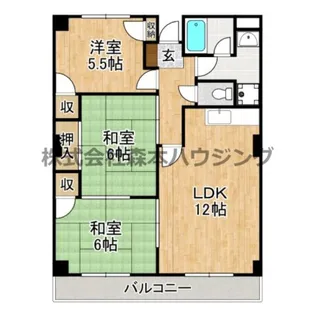 メモリーさくら【 203号室】の間取り