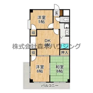 メゾン・ローゼ【 401号室】の間取り