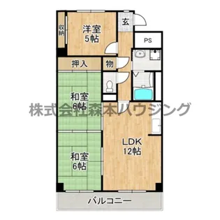 パープルソシア【 205号室】の間取り