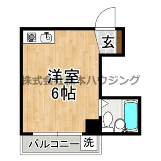 1Rの間取り画像