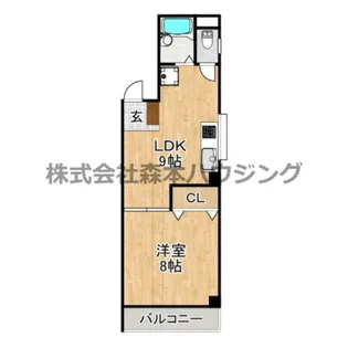 ヴェルドール住道【 405号室】の間取り