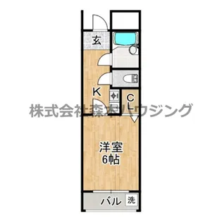 ベルシャンテ【 406号室】の間取り