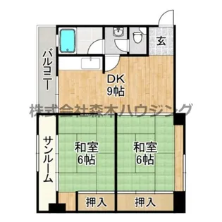 大和田コーポ【 308号室】の間取り