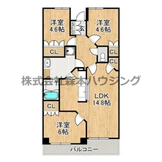 セルヴェール【 402号室】の間取り