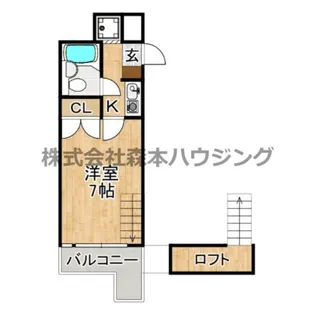 リベラルマンション【 404号室】の間取り