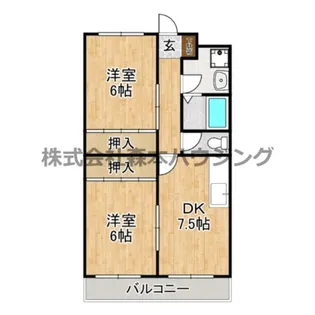 ビューテラス畷A棟【 205号室】の間取り