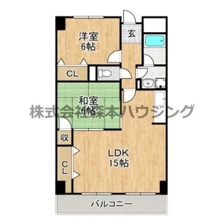 マンショングランメール【 402号室】の間取り