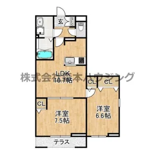 フォレストメゾン打越【 101号室】の間取り