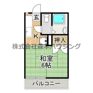 エスト香里【 202号室】の間取り