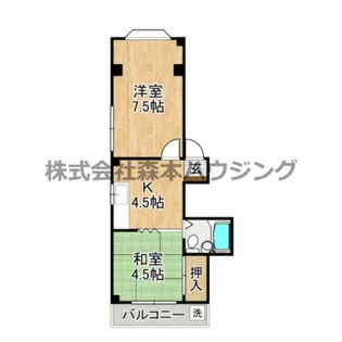 大野パレス【 102号室】の間取り