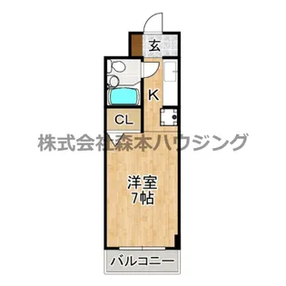グロースコート香里園【 202号室】の間取り