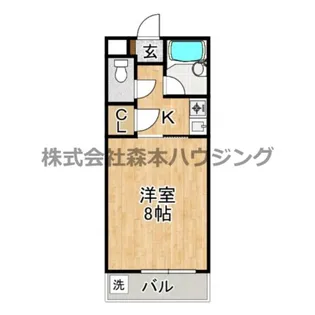 ロータリーマンション萱島西【 412号室】の間取り