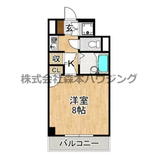 メリーパレス【 404号室】の間取り