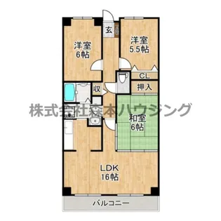 PHOENIX COURT 交野Ⅰ【 406号室】の間取り