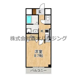 メイプルハウス【 206号室】の間取り