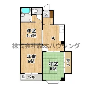 赤井マンション香里【 205号室】の間取り