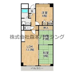 パルハセトン香里園【 302号室】の間取り
