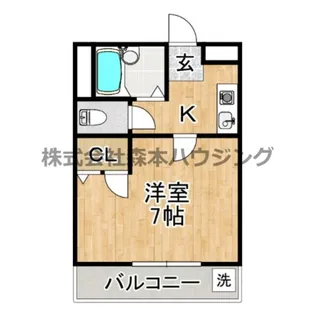 オークグレイス香里園【 202号室】の間取り