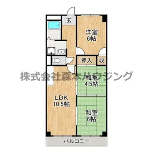 プランドール・メゾン【 305号室】の間取り