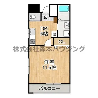 フェリーチェ古川橋【 601号室】の間取り