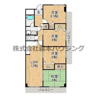 Belong枚方東2番館【 206号室】の間取り